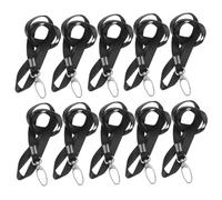 SOIMISS 50 pièces Lanières de Badge Noires Lot Clip Rotatif Cordon Plat pour Badges Identité Pratique et Confortable à Porter