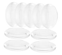 SOIMISS 50 pièces Lentilles Convexes Doubles Transparentes pour Expériences Scientifiques Kit Lentilles Optiques Physique Aides Pédagogiques pour Laboratoire et Projets DIY