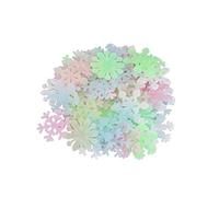 SOIMISS 50 Pièces Stickers Muraux De Noël Pour Les Chambres Autocollant Flocon De Neige Fluorescent Stickers Muraux Flocon De Neige Fluo Brillent Dans Dessin Animé Enfant Cadeau