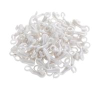 SOIMISS 50pièces s Shape Curtain Rail Track Rod Slides Plastic Gliders for Window and Door Curtains Easy-Use Glissant Crochet Compatible with Standard Traversing Rail