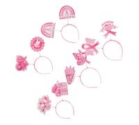 SOIMISS 5pièces Bandeau De Sensibilisation Au Cancer Sein Bandeau De Costume Pour Cheveux Décoration De Coiffe De Fête Pour Femmes