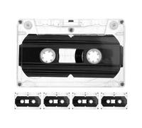 SOIMISS 5pièces Cassettes Vierges Audio Enregistrables Lot de Cassettes Vierges pour Musique avec Étui De Protection Transparent