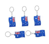 SOIMISS 5pièces Lot De Porte-clés Drapeau Allemagne Souple Pendentifs Décoratifs Légers Pour Sac à Dos Et Clés Accessoires De Voyage Style Pays