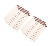 SOIMISS 6 feuilles Autocollants Sourcils Temporaires Marron Étanches Transferts Sourcils Auto-adhésifs pour Maquillage Femme Décalques Poil Naturel