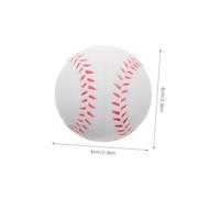 SOIMISS 6 pièces Balle Mousse Baseball PU Douce pour Entraînement Junior Sécurisée et Adaptée Intérieur Extérieur pour Pratiquer et Jeux Initiation