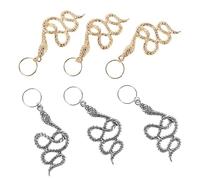 SOIMISS 6 Pièces Bijoux de Cheveux Serpent en Alliage pour Dreadlocks et Tresses, Accessoires Ethniques de Spirale, pour Coiffures Stylées et Occasions Variées