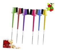 SOIMISS 6 pièces Brosse à Sourcils Double Tête Peigne Fin Démêlant Portable Outil Multifonction pour Coiffeur et Maquillage Manche Confortable