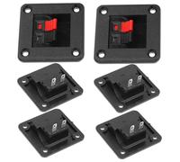 SOIMISS 6 pièces Connecteurs de Bornier à Ressort pour Haut Parleurs Stéréo Raccord Rapide pour Amplificateurs Installation Simple pour Enceintes DIY