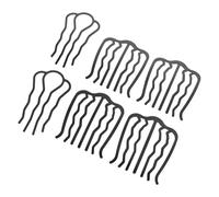 SOIMISS 6 pièces Fourchettes à Cheveux Forme U Peignes Latéraux Ondulés pour Chignons Accessoires Coiffure Femme Maintien Fort pour Mariage et Usage Quotidien