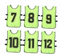 SOIMISS 6 pièces Gilets Garçon Fille Polyester Respirants Légers Durables pour Équipe Sport Collectif Football Basketball Volleyball
