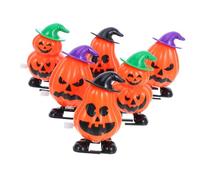 SOIMISS 6 Pièces Halloween Small Pumpkin Wind Up Toys for Mini Clockwork Walking Pumpkins for Party Favors Classroom Rewards and Treat Bag Fillers