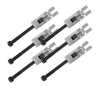 SOIMISS 6 pièces Jeu de Selles Verrouillables Argentées pour Pont Trémolo Guitare Électrique avec Blocs de Selle et Vis Remplacement Double Système de Verrouillage pour Modèles Ibanez et