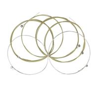 SOIMISS 6 pièces Lot de Cordes de Guitare Folk Acier Inoxydable Jeu de Remplacement pour Guitares Classiques et Acoustiques Tension Standard pour Sonorité Claire et Stable