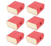SOIMISS 6 Pièces Lot de Mini Boîtes Rangement Bambou Vintage avec Couvercle Coffrets Miniatures pour Bijoux Anneaux Colliers et Petits Trésors Boîtes Décoratives Style Bambou Rouge