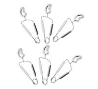 SOIMISS 6 pièces Pince à Escargots Acier Inoxydable Lot de Pince Alimentaire Pratique et pour Servir Escargots Design Ergonomique et Facile à Nettoyer