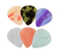 SOIMISS 6 Pièces Resin Guitar Picks Set Smooth Texture Thumb Plectrums For Electric Acoustic Bass Guitars Lightweight Instrument Accessories For Beginners And Professionals