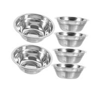 SOIMISS 6 pièces Set de Bols Acier Inoxydable pour Mélange de Masques Kit de Mélange Chute pour DIY et Salon Contenants Durables Acier Inoxydable