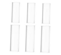 SOIMISS 6 Pièces Slide de Guitare Verre Transparent pour Guitare Électrique Accessoires Ergonomiques pour Glissés Stabilité Optimale pour Blues Rock Jazz Pratiques et Portables