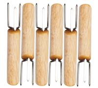 SOIMISS 6 Pièces Support à Maïs Portable Multifonction Fourchette à Maïs Professionnelle Accessoire De Barbecue Compact Pour Manger Et Autres Aliments
