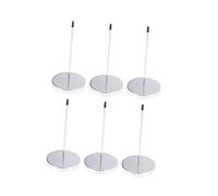 SOIMISS 6 pièces Support de Factures Acier Inoxydable Antirouille Porte Bons Menu avec Tige Droite et Base Ronde Organiseur de Notes pour Restaurant Bureau et Hôtel