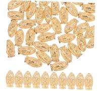 SOIMISS 60 Breloques Pendentifs Soi-même en Alliage Doré Forme Vierge, Résistantes la Déformation la Casse, pour Porte-clés et Boucles D'oreilles DIY