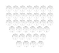 SOIMISS 60 pièces Boules de Hochet Blanches Plastique pour Jouets Garçon Fille Inserts de Remplacement pour Peluches Jouets à Crochet et Fabrication de Sons pour Nourrissons