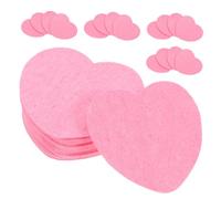 SOIMISS 60 Pièces Éponges Visage Compressées Forme de Cœur Rose Éponges Exfoliantes et Nettoyantes Multifonctions pour Soins Visage et Maquillage Format Compressé Pratique pour Voyage