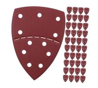 SOIMISS 60 Pièces Papier Abrasif Triangulaire Autoagrippant de Ponçage Détail Détachables pour Bois et Rénovation de Meubles