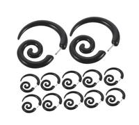 SOIMISS 6paires Écarteurs Oreilles Spirale Escargot Boucles Oreilles Extenseurs Acrylique Bijoux Extension Faux Plugs Punk Spirales Corne