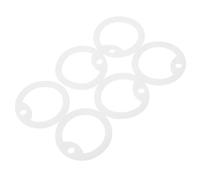 SOIMISS 6pcs Cache-étiquette Antibruit en Silicone Vert Clair pour Médaillon Chien, Anneau Facile à Nettoyer, Phosphorescent, Protège Les Rayures et Réduit Le Bruit