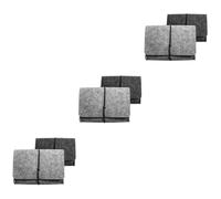 SOIMISS 6pièces Pochette De Rangement Feutre pour Téléphone Et Accessoires Électroniques Étui Portable Foncé