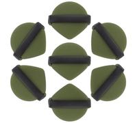 SOIMISS 7 pièces Éponge Beauté Double-face pour Fond de Teint Poudre et Compacte Lavable Réutilisable Vert Matcha