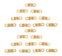 SOIMISS 70 Pièces Sangle de Tuyau en Cuivre pour Réfrigérateur, Clip de Réparation à Deux Trous, Résistance à L'usure et Stabilité Renforcée, Adapté aux Réfrigérateurs Commerciaux et