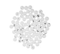 SOIMISS 75 Boules de Loto en Plastique Blanches Numérotées pour Tirage Sort, Accessoires Résistants et Légers pour Événements et Raffles, Lot de 75 Pièces