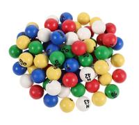SOIMISS 75 Pièces Boules de Bingo de Remplacement Numérotées 1 à 75, | Gravure Lisible, Design Identifié par Couleur, pour Cage de 8 Pouces, Églises et Centres Communautaires