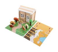 SOIMISS 75 Pièces Jouets de Construction Bois pour Garçon Fille Conception Luban Mortaise et Tenon Jouets Éducatifs pour Développer la Coordination Main Œil Compétences Motrices Parfait