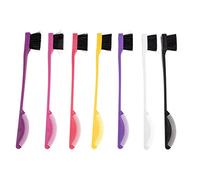 SOIMISS 7pièces Kit de Pinceaux pour Maquillage des Yeux Sourcils et Peigne pour Coiffure Contour de Cheveux et Teinture Capillaire Couleur Aléatoire