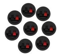 SOIMISS 8 Clips pour Câble D'enceinte Rond Modèle 2-9, Bornier de Haut-Parleur 2 Voies, Clips Câbles à Ressort, Connecteur de Câblage Audio Domestique, Kit 8 Pièces pour Home Cinéma