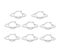 SOIMISS 8 pièces Alloy Hollow Planet Pendant Frames DIY Charm Set For Necklace Bracelet Craft Accessories