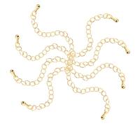 SOIMISS 8 pièces Chaînes Extension Collier Doré pour DIY Bijoux Rallonges Bracelets et Colliers Kit Pratique