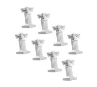 SOIMISS 8 pièces Décoration Intérieure Pilier Romain Socle Candélabre Micro Paysage Ornement pour Balcon et Jardin Support Léger pour Plantes et Fleurs Style Classique Chic
