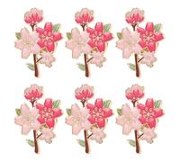 SOIMISS 8 Pièces Épingle Cerise Mignonne pour Femmes en Alliage de Zinc, Résistante aux Rayures et Étanche, pour Tenue Quotidienne et Fêtes de Printemps