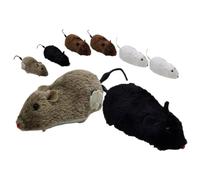 SOIMISS 8 pièces Jouets à Remonter Souris pour Chat Interactif Forme de Souris Stimule Instinct de Chasse et des Couleurs