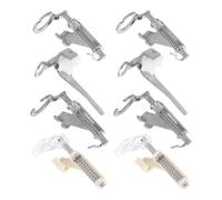 SOIMISS 8 Pièces Kit de Pieds-de-biche pour Machine à Coudre, Métal et | Pied Presseur pour Broderie, Ourlet Roulé et Fermeture Invisible, Installation Facile, Lot de Quatre Accessoires