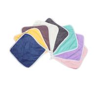 SOIMISS 8 pièces Lot de Lingettes Lavables Garçon Fille Flanelle Douce Serviettes Absorbantes pour Visage et Bain Carrées et Adaptées et Tout-petit