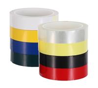 SOIMISS 8 Pièces Ruban Adhésif de Marquage Coloré Ruban de Masquage Adhésif Polyvalent pour Étiquetage Laboratoire Décoration Créative Tableau et Bureau