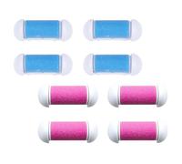 SOIMISS 8pcs Têtes de Rechange pour Pédicure en Abs et Émeri, Rouleaux Lavables pour Éliminer la Peau Morte des Pieds, Accessoires pour Salon ou Usage à Domicile