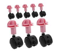 SOIMISS 8pièces roulettes Pivotantes pour Cage à Chat Lot de roulettes De Rechange pour Cages Animaux pour Mobilité Aisée du Bruit