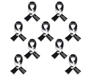 SOIMISS 9 Pièces Broche Commémorative Ruban Funèbre en Alliage pour