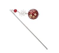 SOIMISS à Cheveux Japonaises Accessoires Élégants et Remplaçables en Alliage de Zinc et Acrylique Rouge, Fleur de Cerisier pour Femmes et Filles, pour Voyage ou Fête Costumée